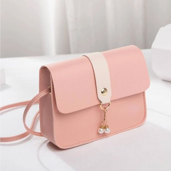 ⚠️Clearance💕Mini Color Block Square Bag Faux Pearls - Picture 4 of 7